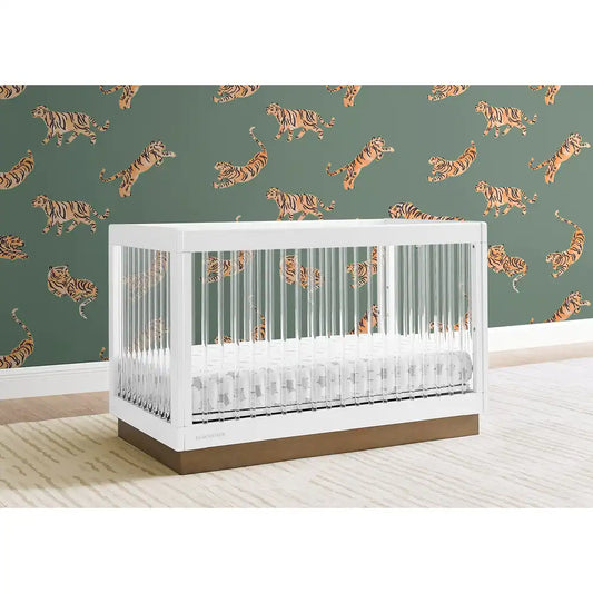 James Acrylic 4-in-1 Convertible Crib - Greenguard Gold Certified