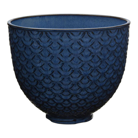 KitchenAid 5 Quart Ceramic Bowl Blue Mermaid Lace